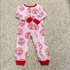 🍀6/$20 Marvel spidey and his amazing friends Red Kids Footless pajama